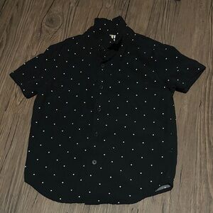 Boys Black Polka Dot Shirt